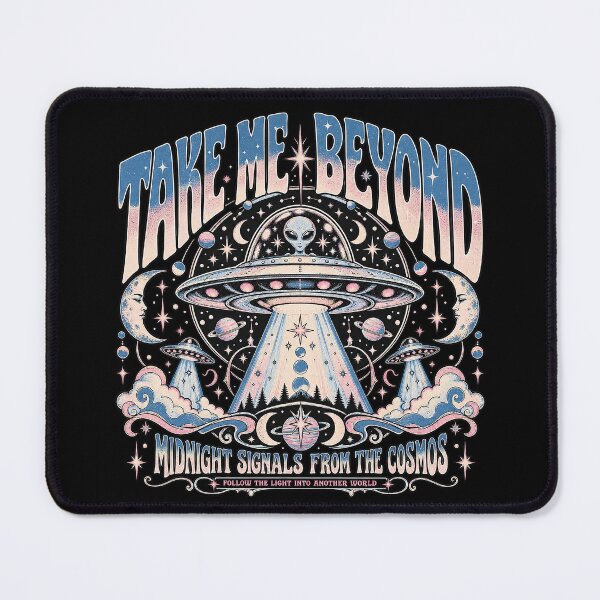 Item preview, Take Me Beyond Alien UFO Celestial Art Nouveau Retro Sci-Fi designed and sold by zzz888.