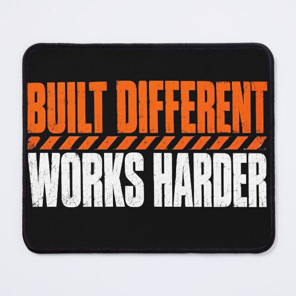 Item preview, Built Different Works Harder Blue Collar Shirt designed and sold by StudioBilly3000.