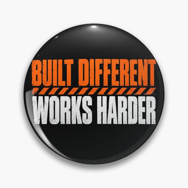 Item preview, Built Different Works Harder Blue Collar Shirt designed and sold by StudioBilly3000.