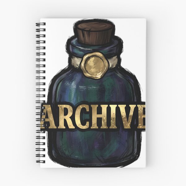 Item preview, Gothic Apothecary Bottle - Cryptid Archive Art designed and sold by IllumeInk.