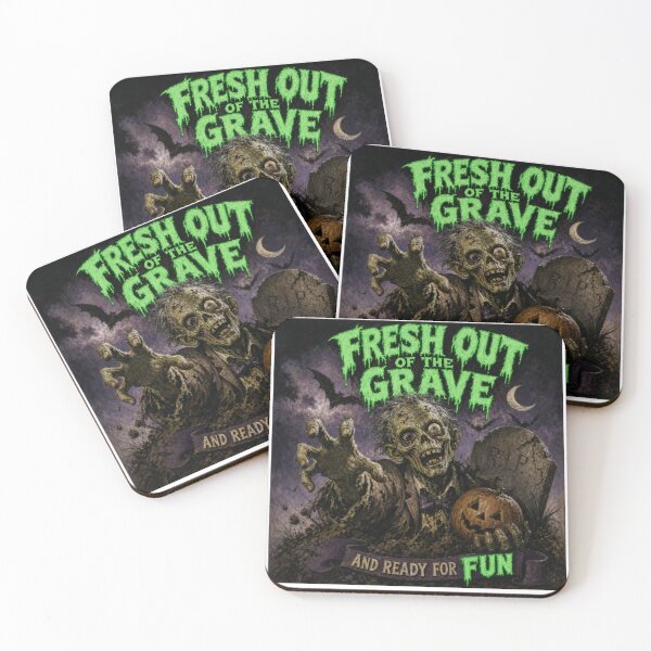 Item preview, Fresh out of the Grave Zombie Graphic Halloween designed and sold by Wabidasse's Tip-Top Tees.