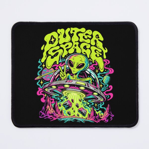 Item preview, Psychedelic Outer Space Alien Peace UFO designed and sold by zzz888.