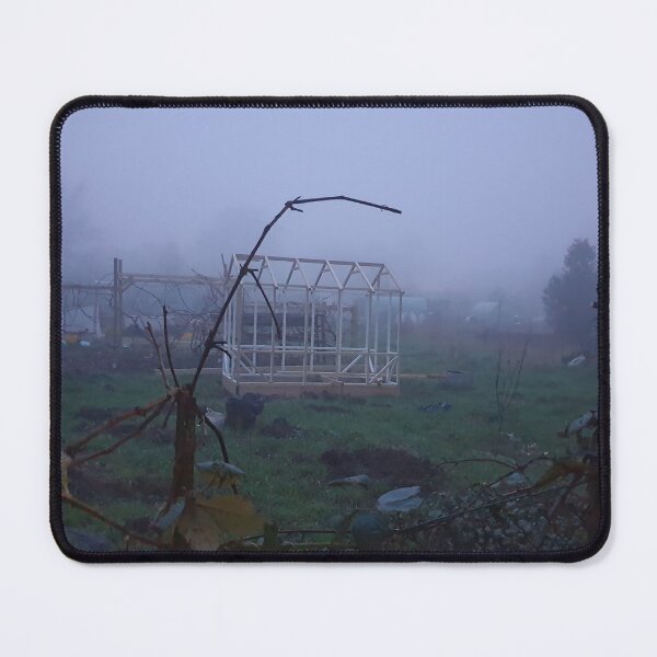 Item preview, Foggy Allotment in Early Morning designed and sold by Lu-Lula.