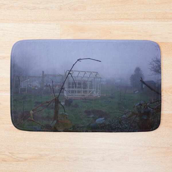 Item preview, Foggy Allotment in Early Morning designed and sold by Lu-Lula.