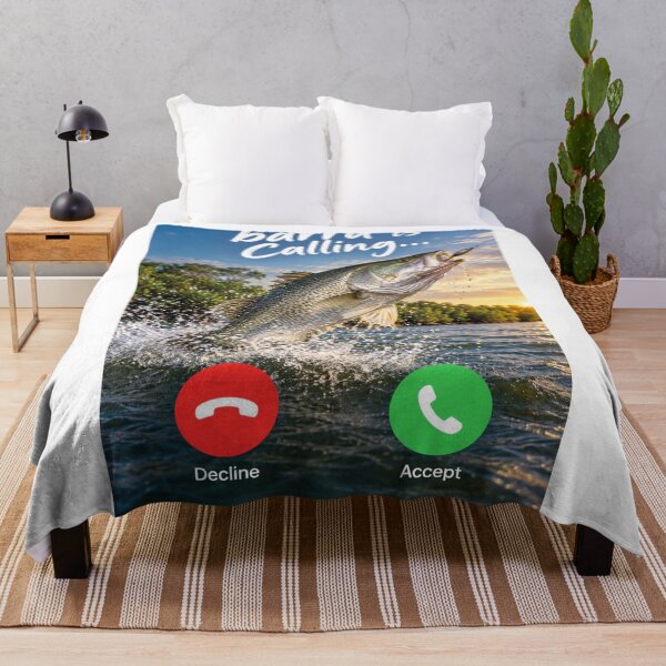 Item preview, Barra Is Calling Barramundi Fishing Accept Phone Meme designed and sold by Yellowriversss.