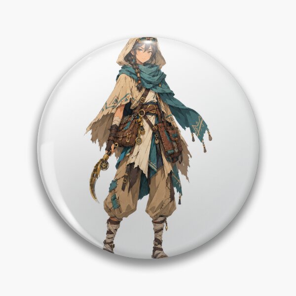 Item preview, Desert Caravan Duelist Original Anime Character Art designed and sold by AnimeOrbit.