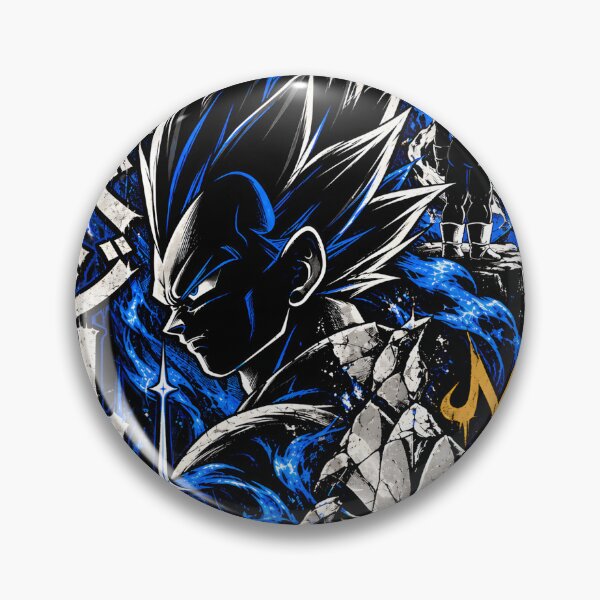 Item preview, Vegeta Blue Moon – Saiyan Prince Energy Artwork designed and sold by QubekShop.