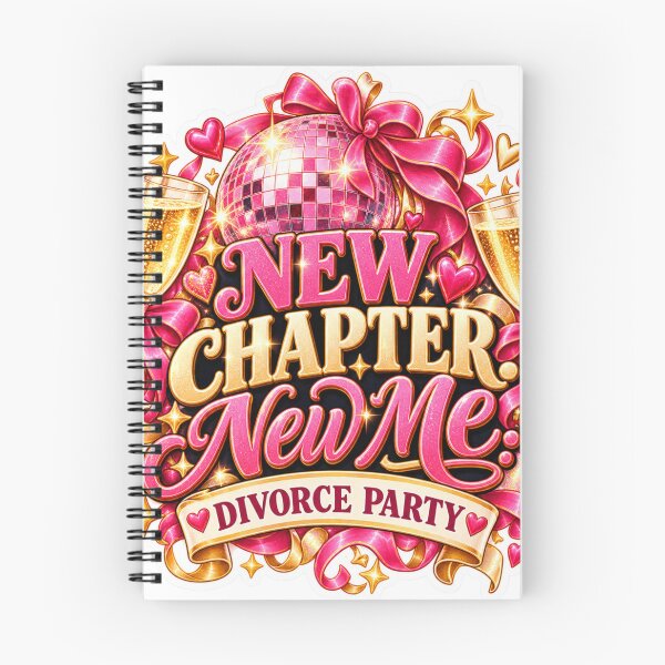 Item preview, New Chapter New Me Divorce Party Sticker – Pink Disco Ball & Champagne Celebration designed and sold by CoquetteLunaCo.