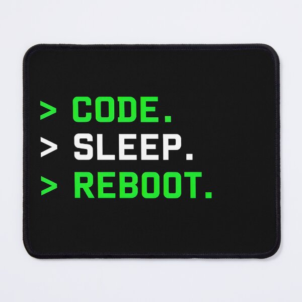 Item preview, Code Sleep Reboot Programmer Developer Tech Shirt    designed and sold by StudioBilly3000.