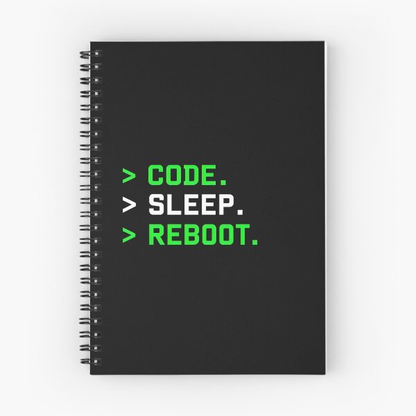 Item preview, Code Sleep Reboot Programmer Developer Tech Shirt    designed and sold by StudioBilly3000.