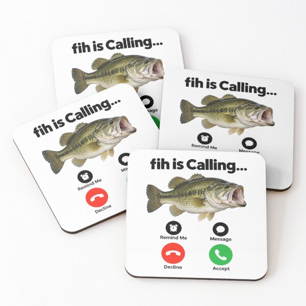 Item preview, Fih Is Calling Bass Fishing Phone Meme designed and sold by Yellowriversss.