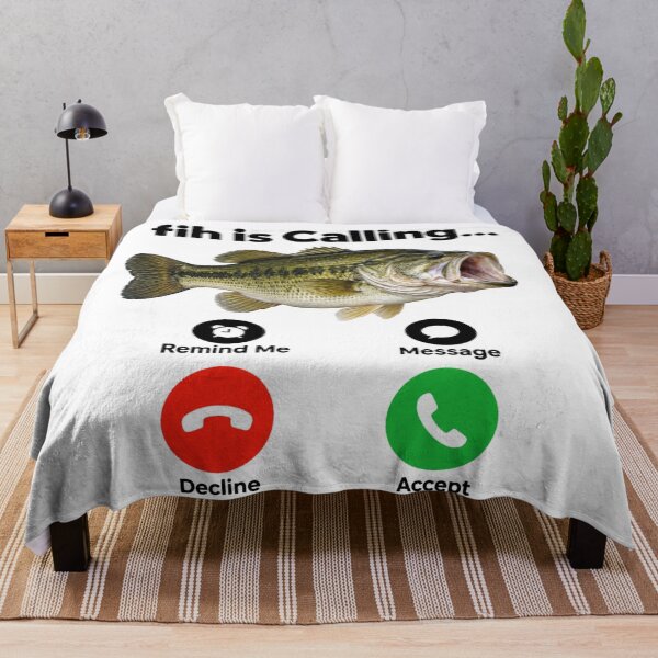 Item preview, Fih Is Calling Bass Fishing Phone Meme designed and sold by Yellowriversss.