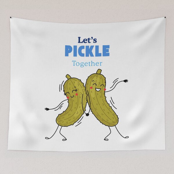 Item preview, Let's Pickle Together - Funny Dansing Pickle Couple designed and sold by Mitti Di Khushboo.