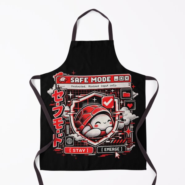 Item preview, Safe Mode - Calm Turtle Glitch Manga designed and sold by Visual Dept..