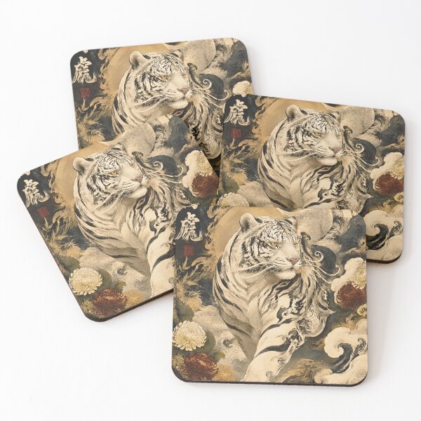 Item preview, White Tiger Guardian | Japanese Mythology Art designed and sold by kaxymax.
