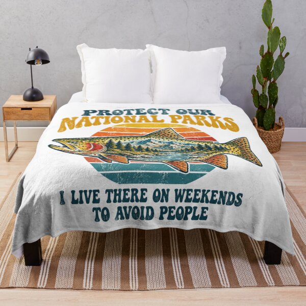 Item preview, Protect Our National Parks Trout Avoid People Weekend designed and sold by Yellowriversss.