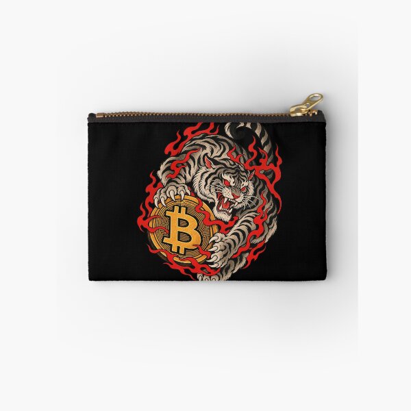 Item preview, Japanese Neo Traditional Fire Tiger Bitcoin Crypto designed and sold by zzz888.