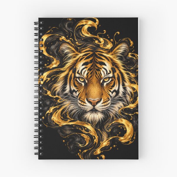Item preview, Majestic Black and Gold Tiger Portrait designed and sold by optimusprime39.