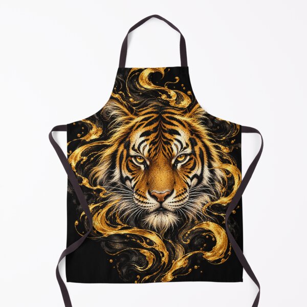 Item preview, Majestic Black and Gold Tiger Portrait designed and sold by optimusprime39.