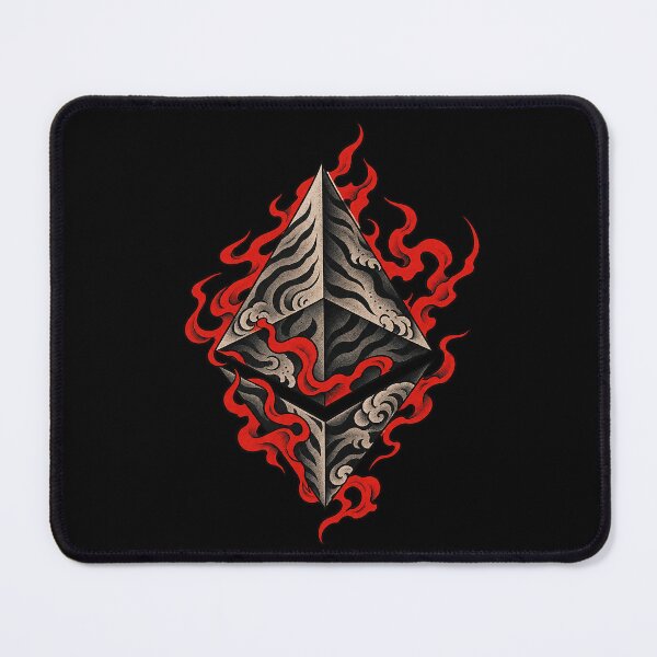 Item preview, Japanese Neo Traditional Fire Ethereum Crypto Diamond designed and sold by zzz888.