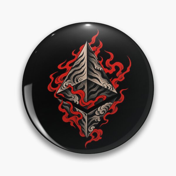 Item preview, Japanese Neo Traditional Fire Ethereum Crypto Diamond designed and sold by zzz888.