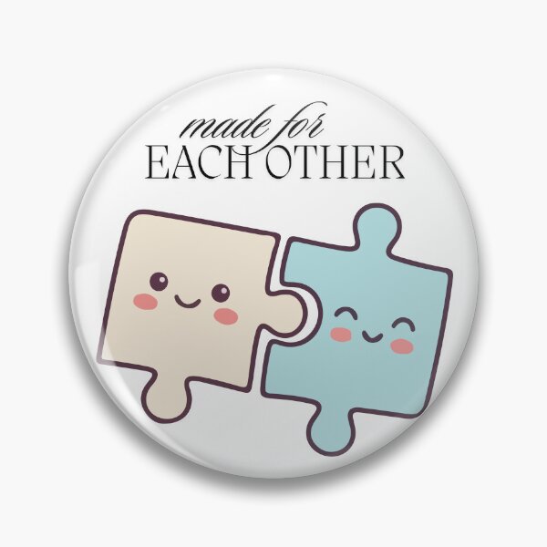 Item preview, Made for Each Other - Romantic Matching Puzzle Pieces designed and sold by Mitti Di Khushboo.