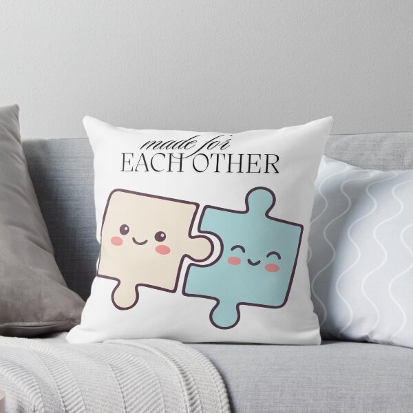 Item preview, Made for Each Other - Romantic Matching Puzzle Pieces designed and sold by Mitti Di Khushboo.