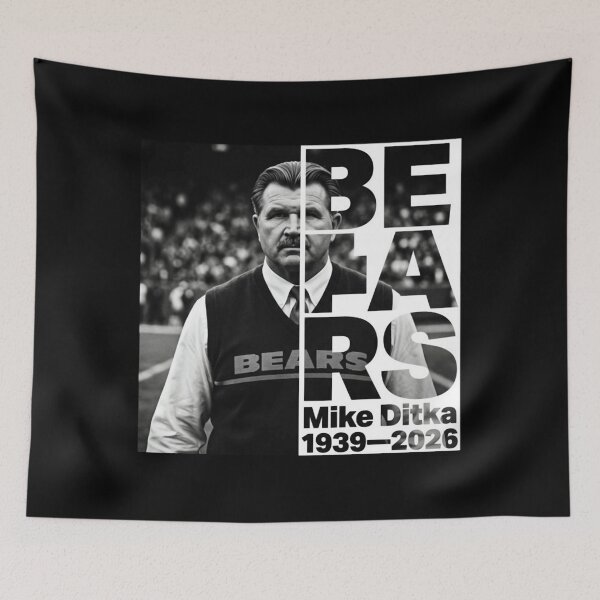Aperçu de l'œuvre Mike Ditka, repose en paix 1939-2026 créée et vendue par aicrgph.