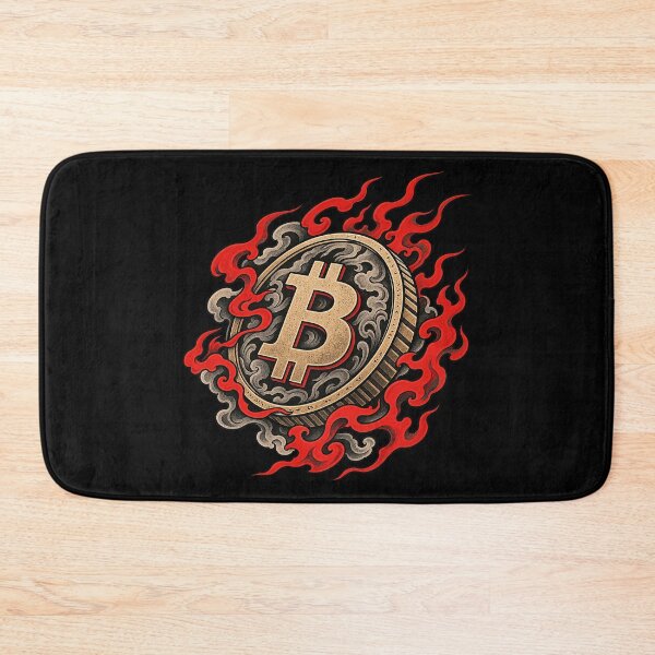 Item preview, Japanese Neo Traditional Fire Bitcoin Smoke Coin designed and sold by zzz888.