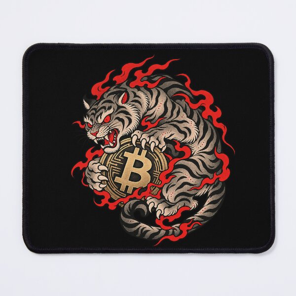 Item preview, Japanese Neo Traditional Fire Tiger Bitcoin Guardian designed and sold by zzz888.