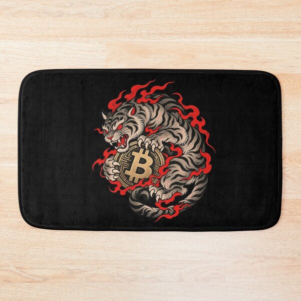 Item preview, Japanese Neo Traditional Fire Tiger Bitcoin Guardian designed and sold by zzz888.