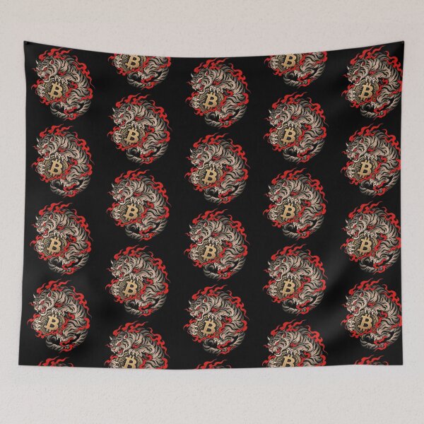 Item preview, Japanese Neo Traditional Fire Tiger Bitcoin Guardian designed and sold by zzz888.