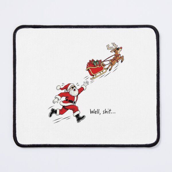 Item preview, Funny Santa, Well Shit Christmas designed and sold by m-smith-bear.