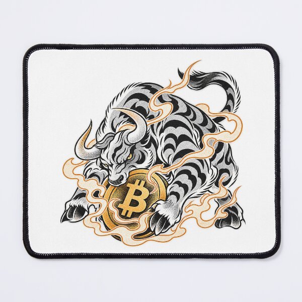 Item preview, Neo Traditional Bitcoin Bull Market Golden Aura designed and sold by zzz888.