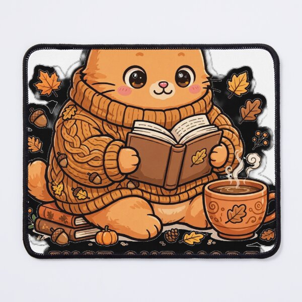 Item preview, Just One More Chapter - Cozy Autumn Cat - Book Lover Fall designed and sold by Mandatory.