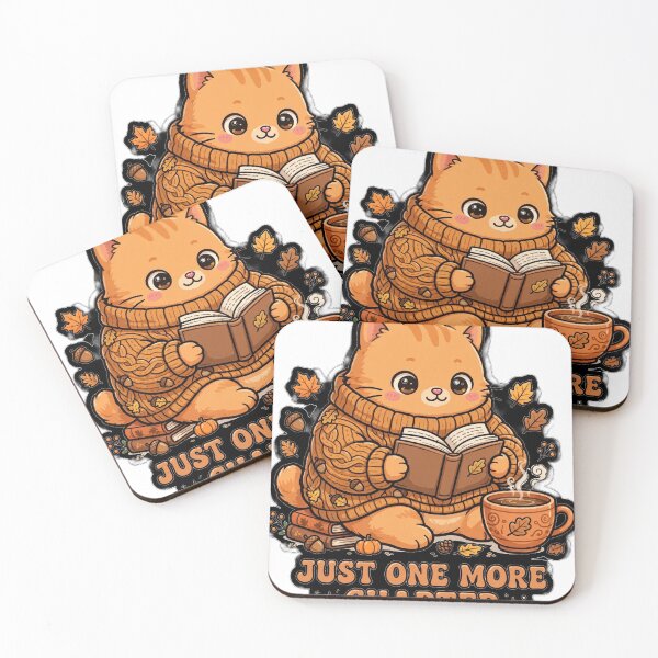 Item preview, Just One More Chapter - Cozy Autumn Cat - Book Lover Fall designed and sold by Mandatory.
