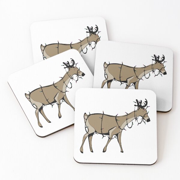 Item preview, Reindeer with string of lights designed and sold by Flag75.