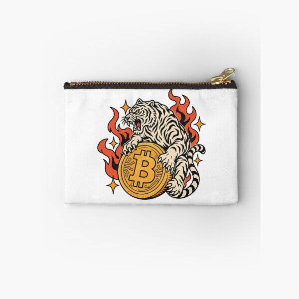 Item preview, Traditional Tattoo White Tiger Bitcoin Crypto Guardian designed and sold by zzz888.
