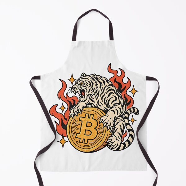 Item preview, Traditional Tattoo White Tiger Bitcoin Crypto Guardian designed and sold by zzz888.