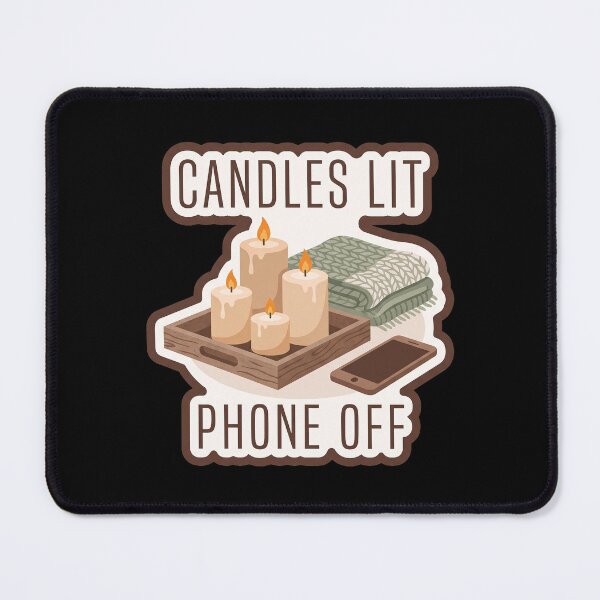 Item preview, Cozy Winter Candles — Candles Lit, Phone Off designed and sold by TheCalmEdit.
