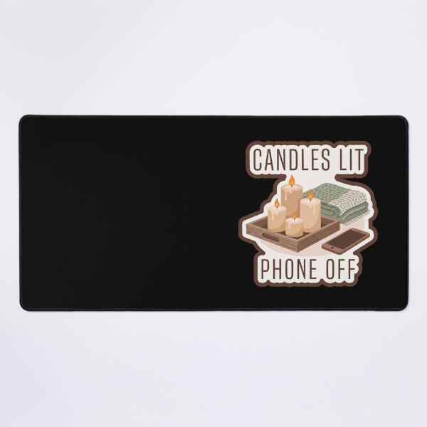 Item preview, Cozy Winter Candles — Candles Lit, Phone Off designed and sold by TheCalmEdit.