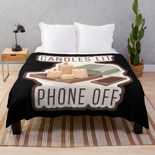 Item preview, Cozy Winter Candles — Candles Lit, Phone Off designed and sold by TheCalmEdit.