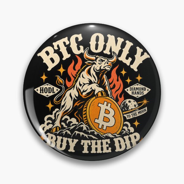 Item preview, Retro Bitcoin Bull Market BTC Only Buy The Dip Hodl designed and sold by zzz888.