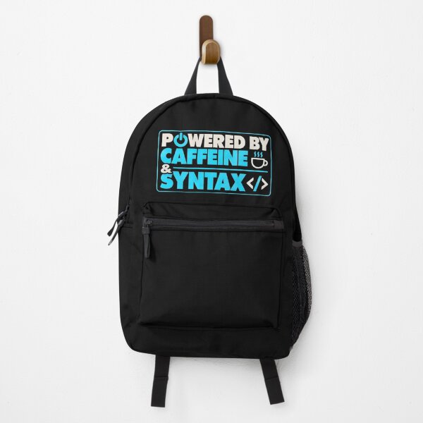 Item preview, Powered By Caffeine Syntax Programmer Coder Shirt designed and sold by StudioBilly3000.