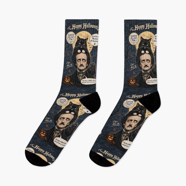 Item preview, Edgar Allan Paw Halloween Poe Cat Raven Art designed and sold by SammyMorry.