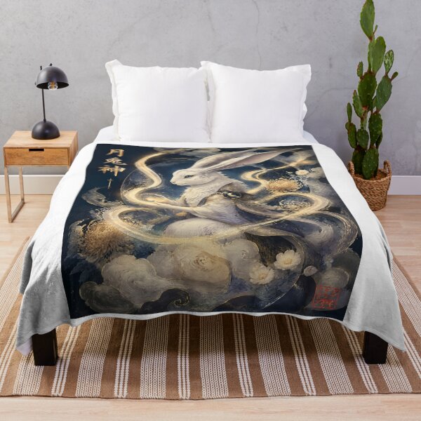 Item preview, Moon Rabbit Guardian | Japanese Mythology Art designed and sold by kaxymax.