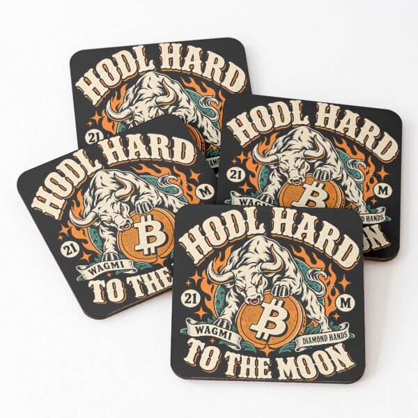Item preview, Retro Bitcoin Bull Market Hodl Hard Wagmi To The Moon designed and sold by zzz888.