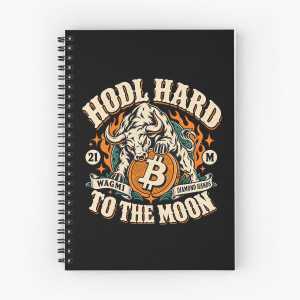 Item preview, Retro Bitcoin Bull Market Hodl Hard Wagmi To The Moon designed and sold by zzz888.