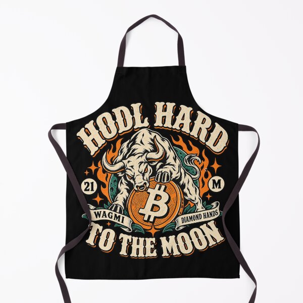 Item preview, Retro Bitcoin Bull Market Hodl Hard Wagmi To The Moon designed and sold by zzz888.