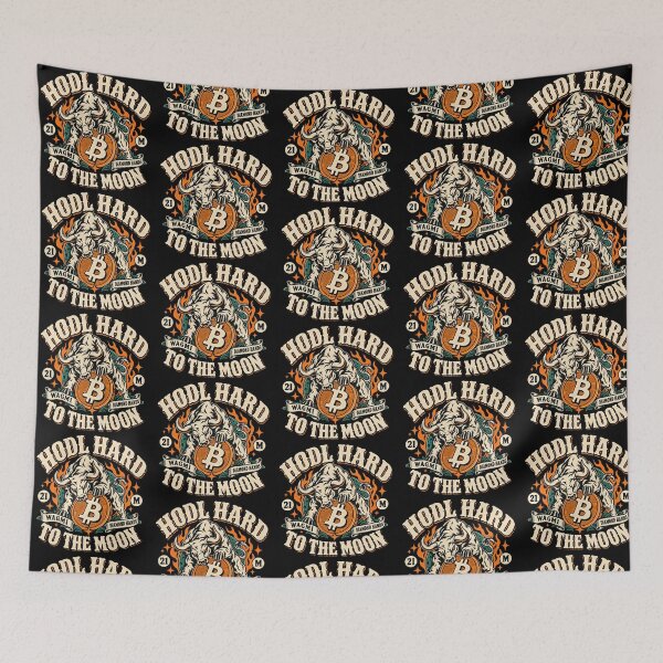 Item preview, Retro Bitcoin Bull Market Hodl Hard Wagmi To The Moon designed and sold by zzz888.